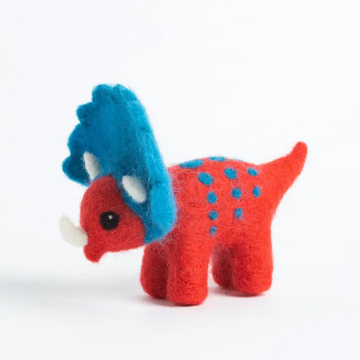 Triceratops Mini Needle Felting Kit