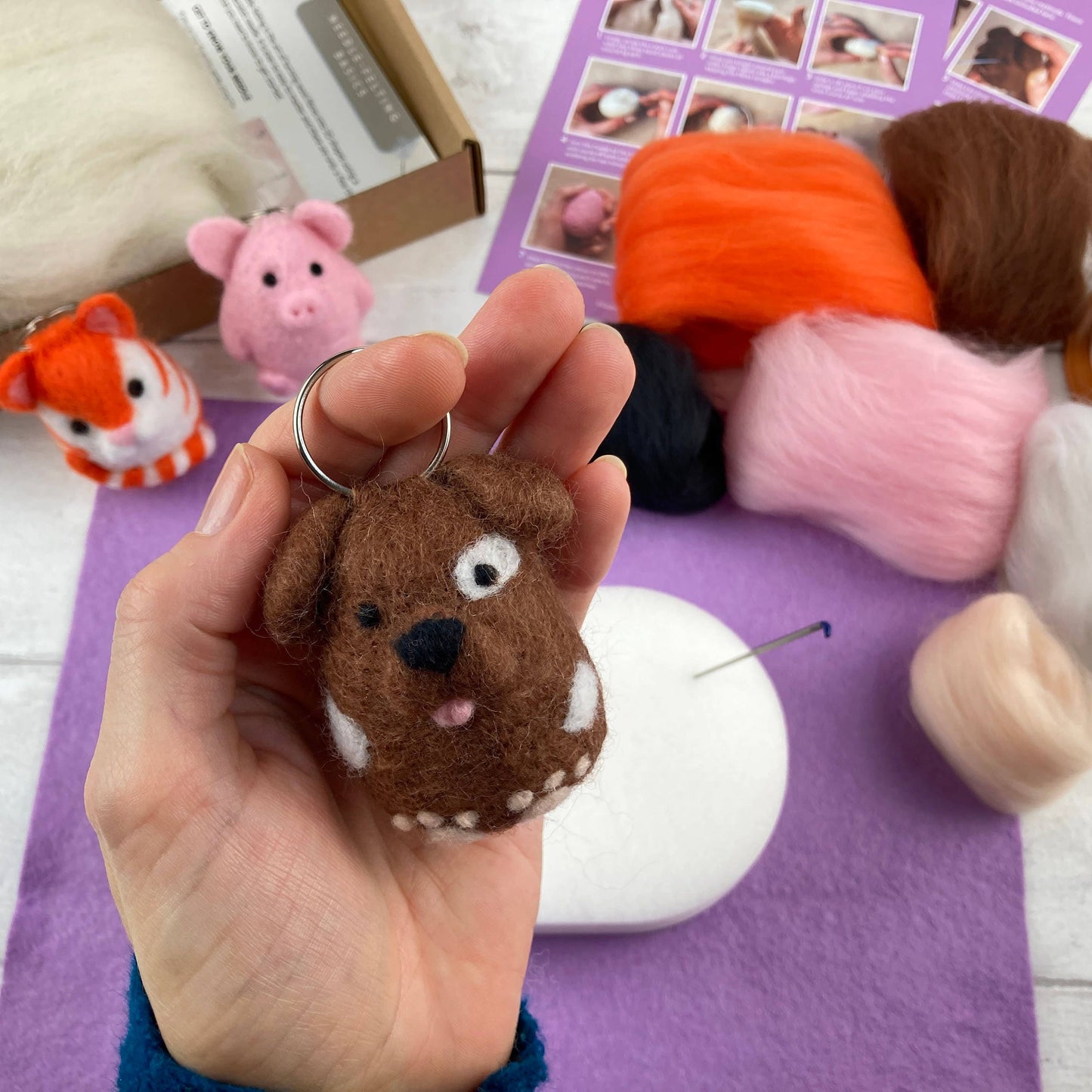 Needle Felting Kit, Mini Pets 1