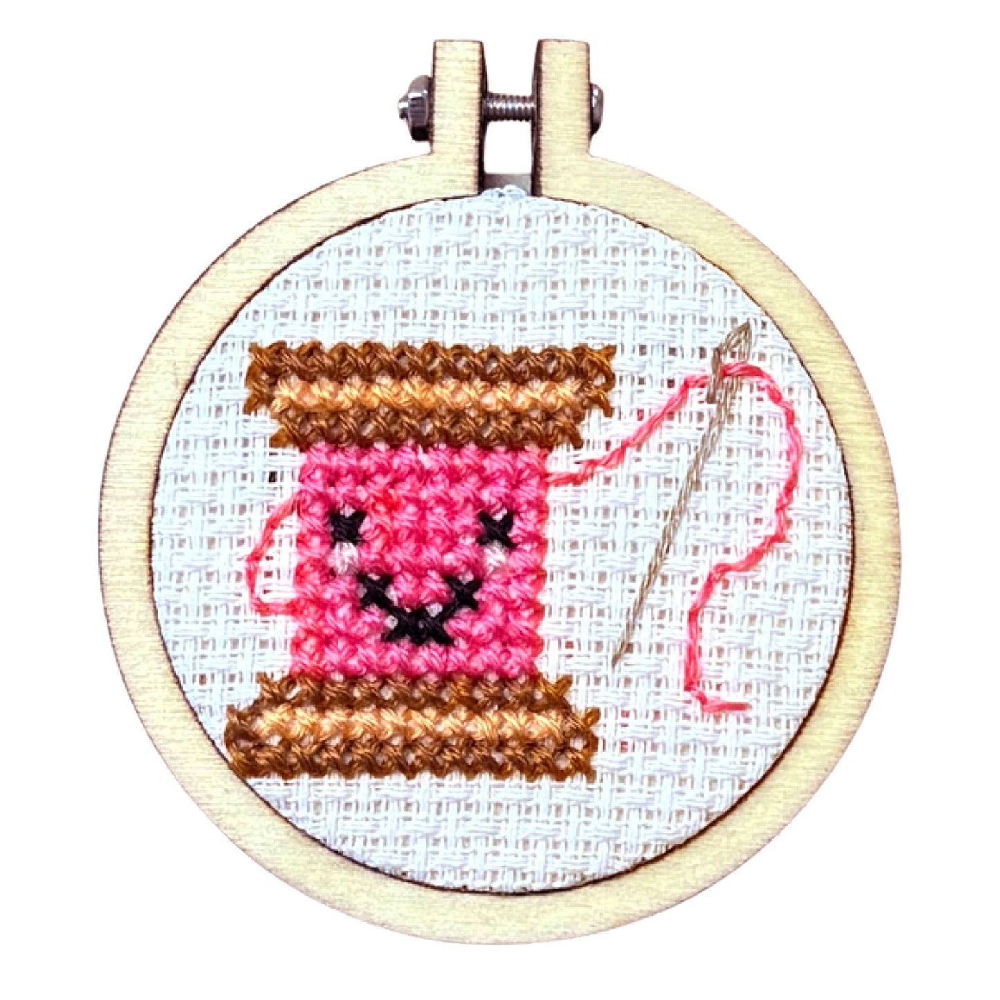 My Resting Stitch Face! Mini Matchbox Cross Stitch Kit (with keyring)