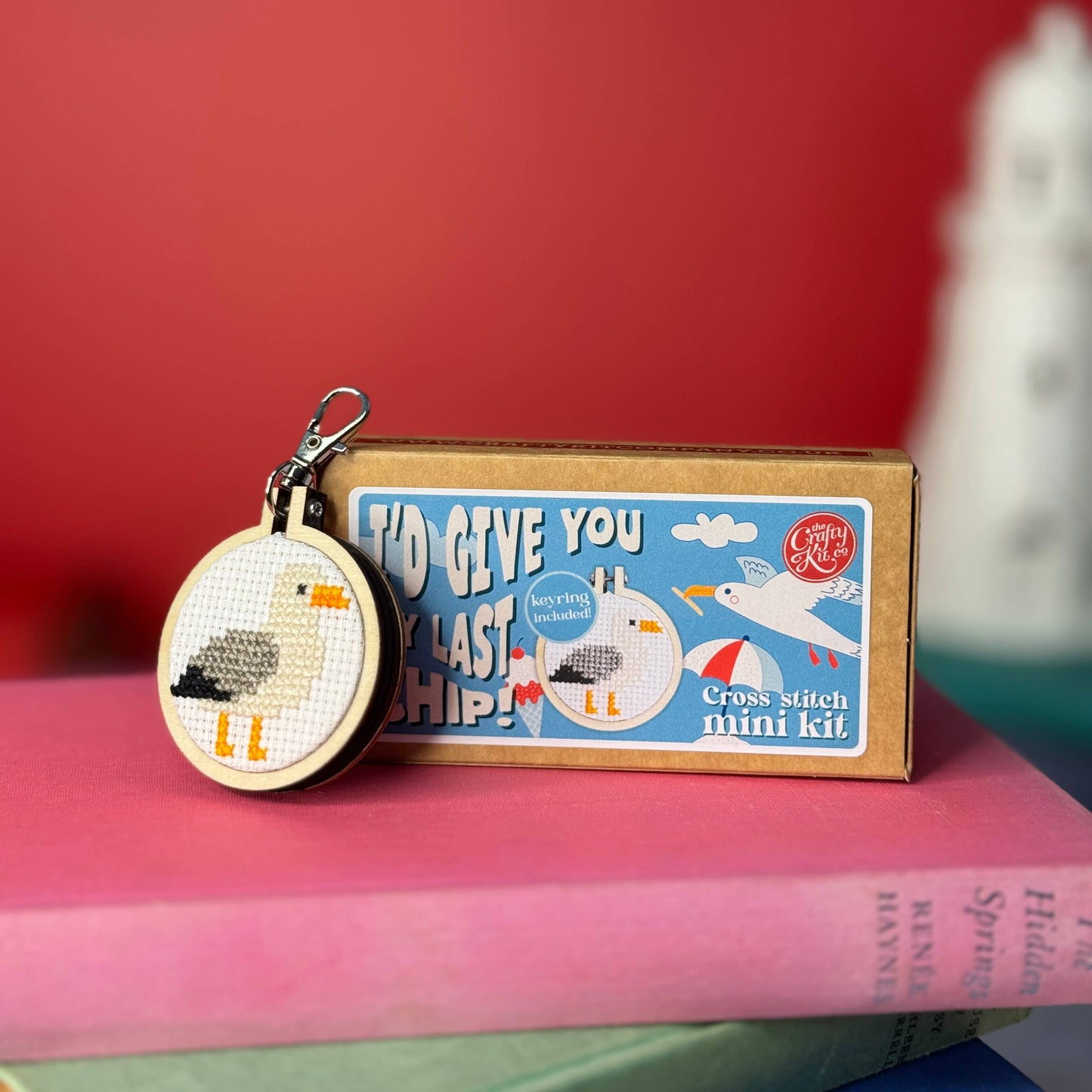 I'd Give You My Last Chip! Mini Matchbox Cross Stitch Kit (with keyring)