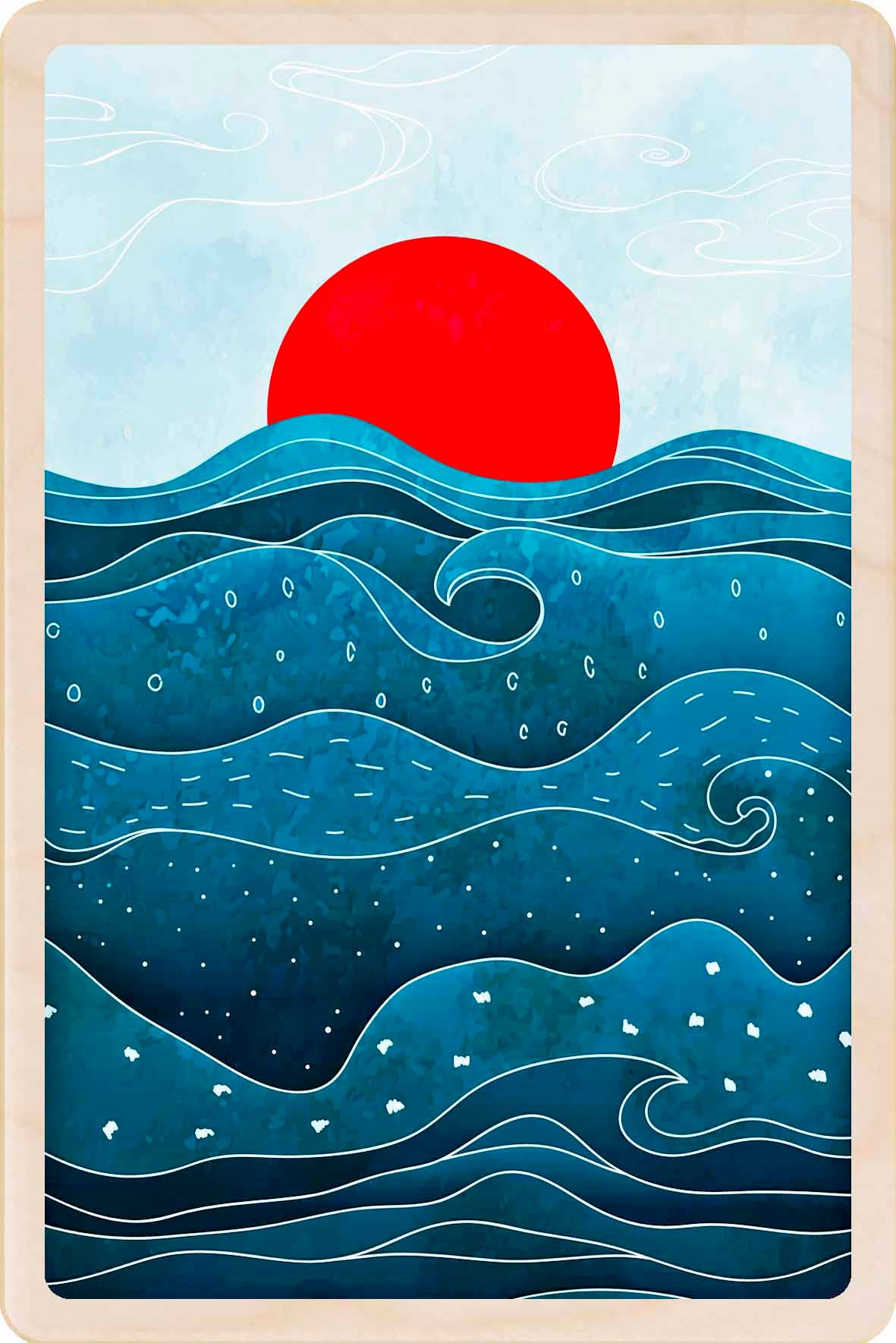 Sun and Sea - Eco-friendly magnet