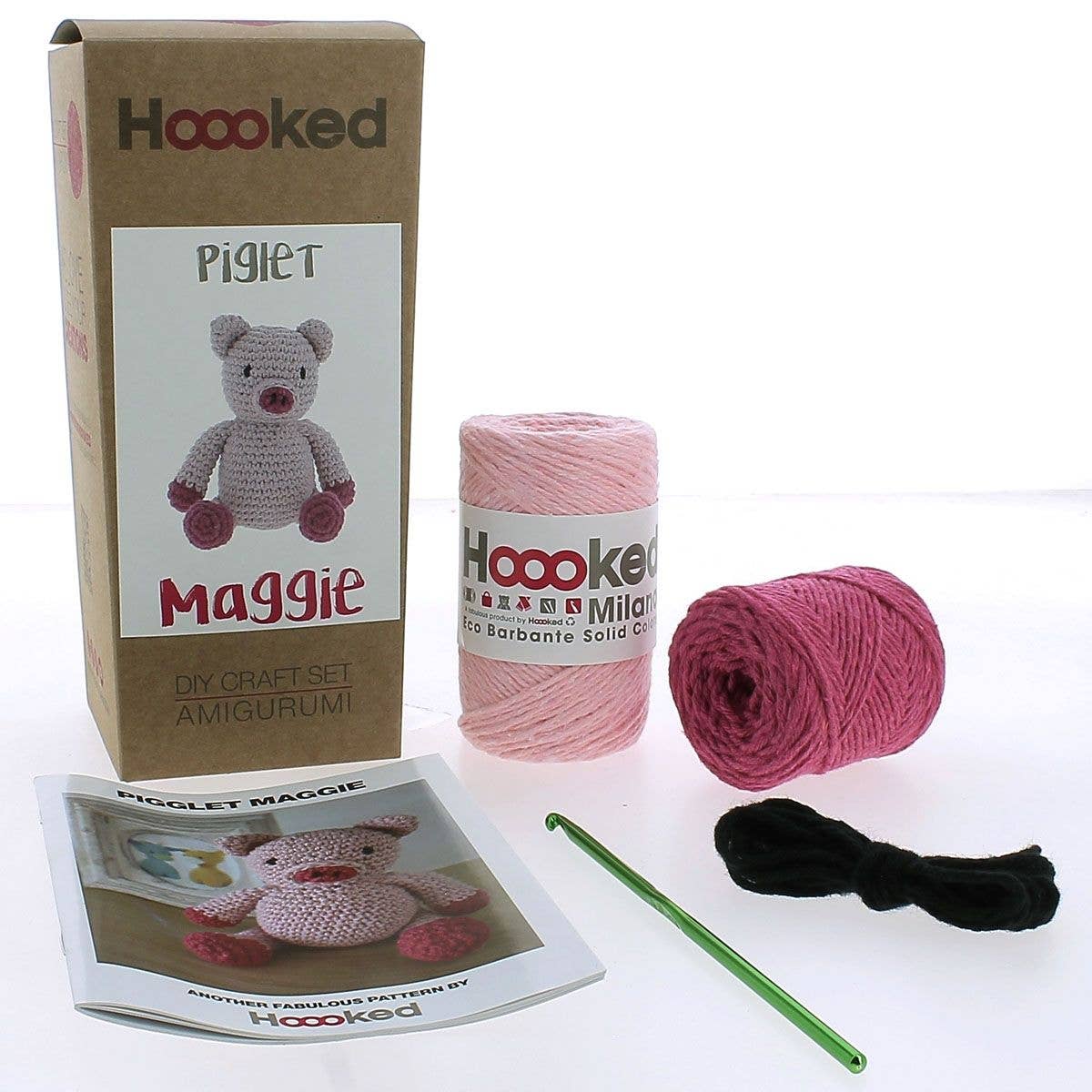 Hoooked - DIY Crochet Kit Maggie the Piglet