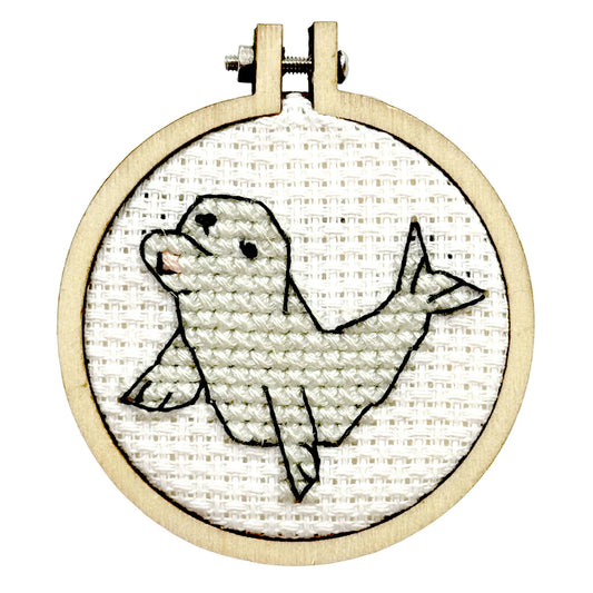 You're Seal-iously Cute! Mini Matchbox Cross Stitch Kit (with keyring)