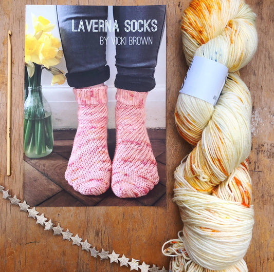 Crochet Pattern - Laverna Socks - PRINT