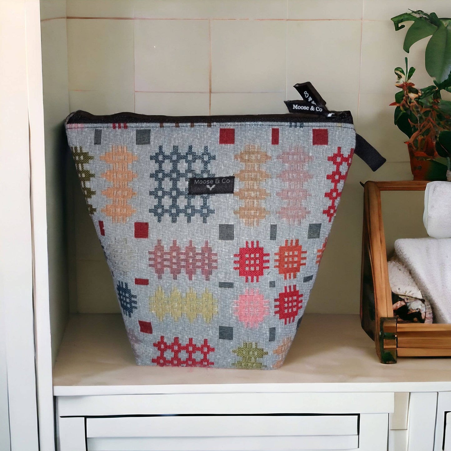 Welsh tapestry blanket design wash bags / make up bags