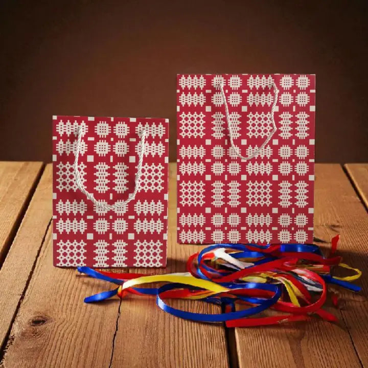 Paper Gift Bags - Welsh Tapestry Design
