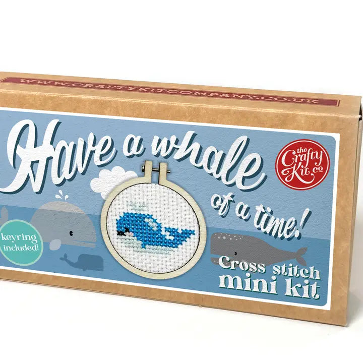 Have a Whale of a Time! Cross Stitch Mini Kit (with keyring)