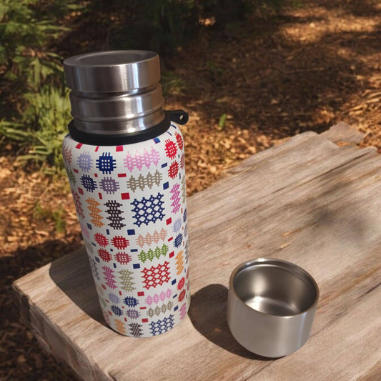 Insulated Flask/Bottle - Multi Coloured Tapestry Design