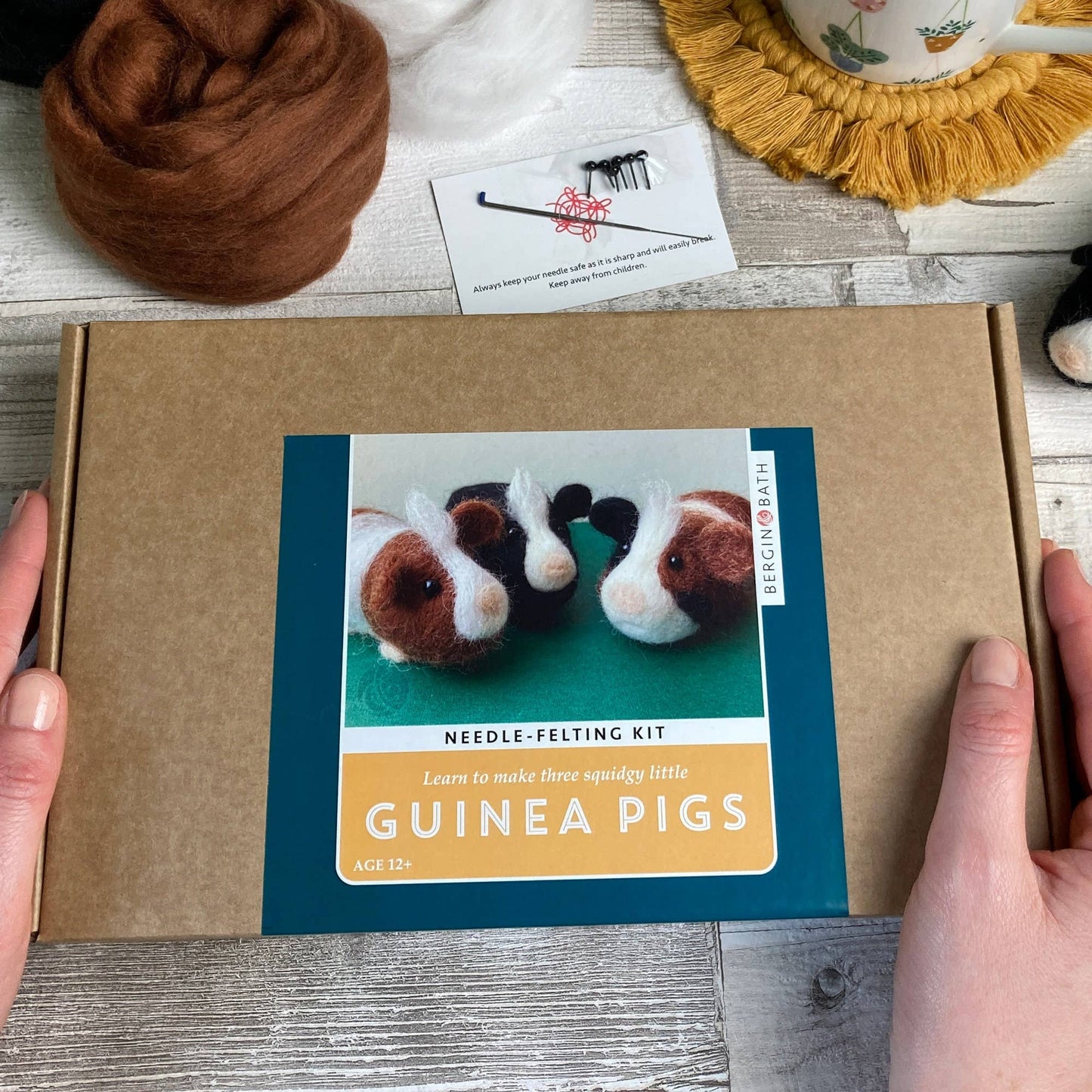 Needle Felting Kit, Guinea Pigs