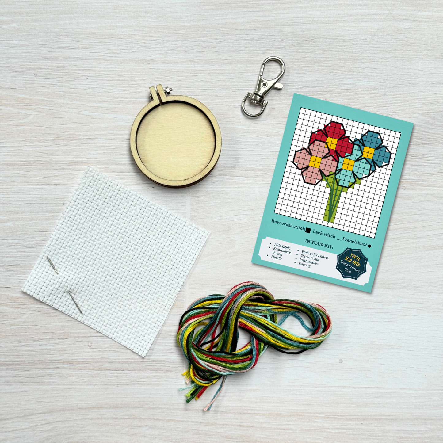 Thanks a Bunch! Mini Matchbox Cross Stitch Kit