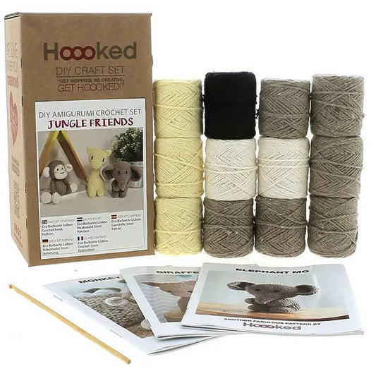 Hoooked - DIY Crochet Kit Jungle Friends