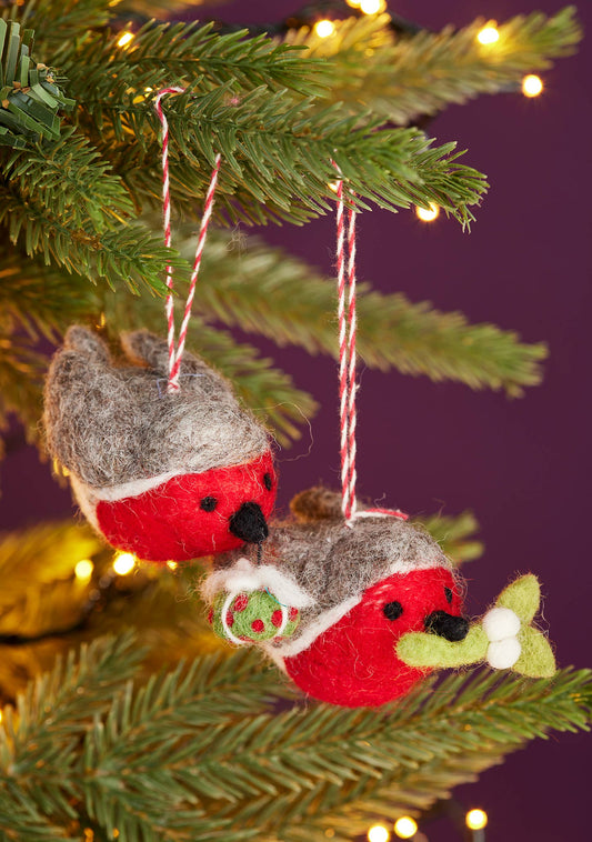 Felt Carry Robin Decoration