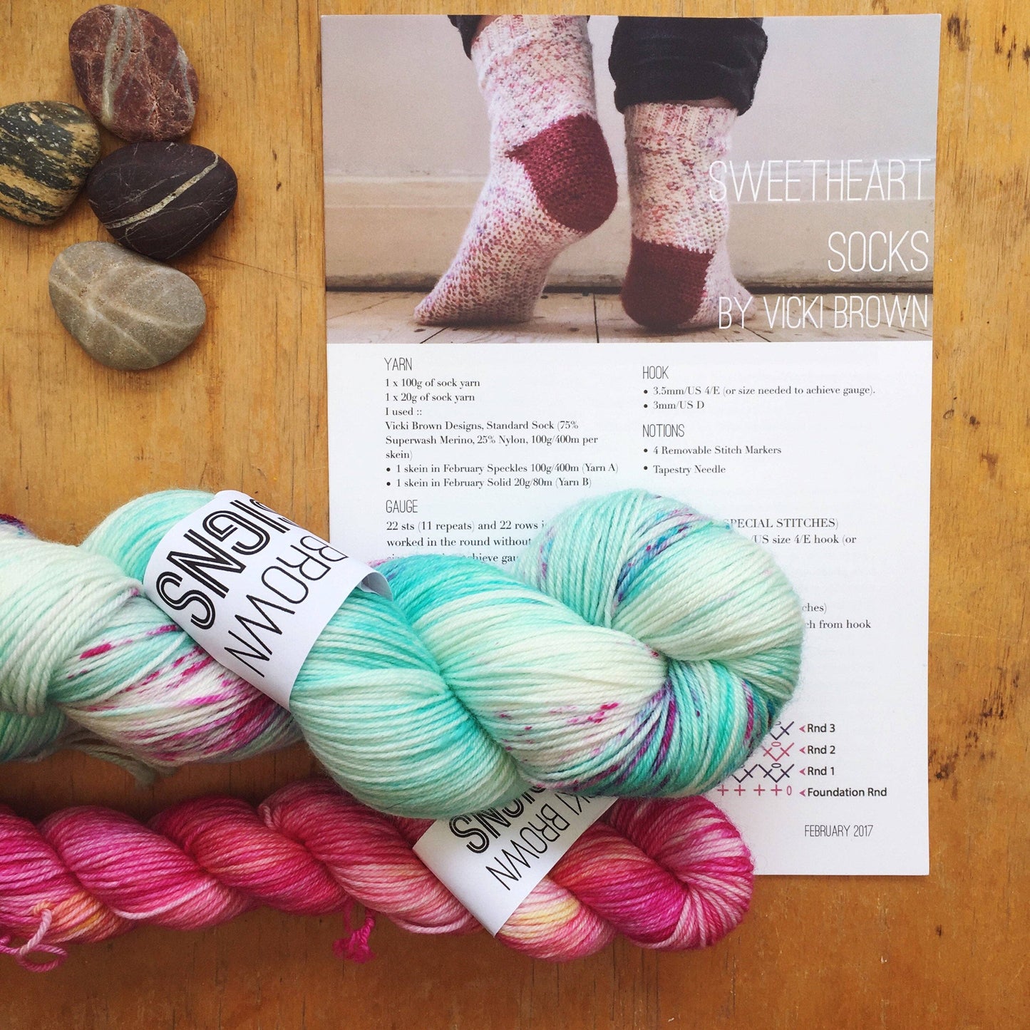 Crochet Pattern - Sweetheart Socks - PRINT