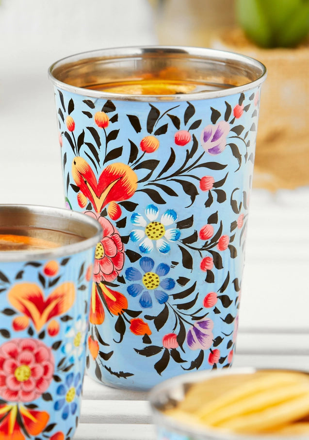 Ketaki Hand Painted Enamel Large Tumbler