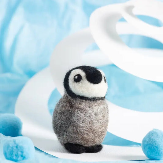 Baby Penguin Mini Needle Felting Kit