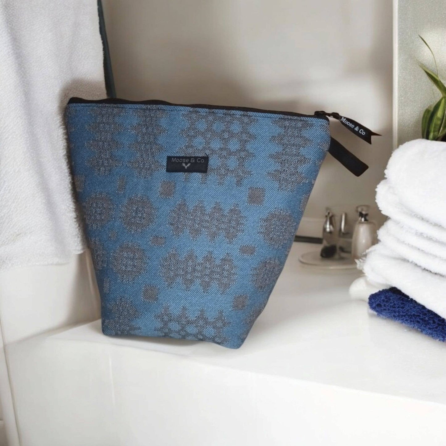 Welsh tapestry blanket design wash bags / make up bags