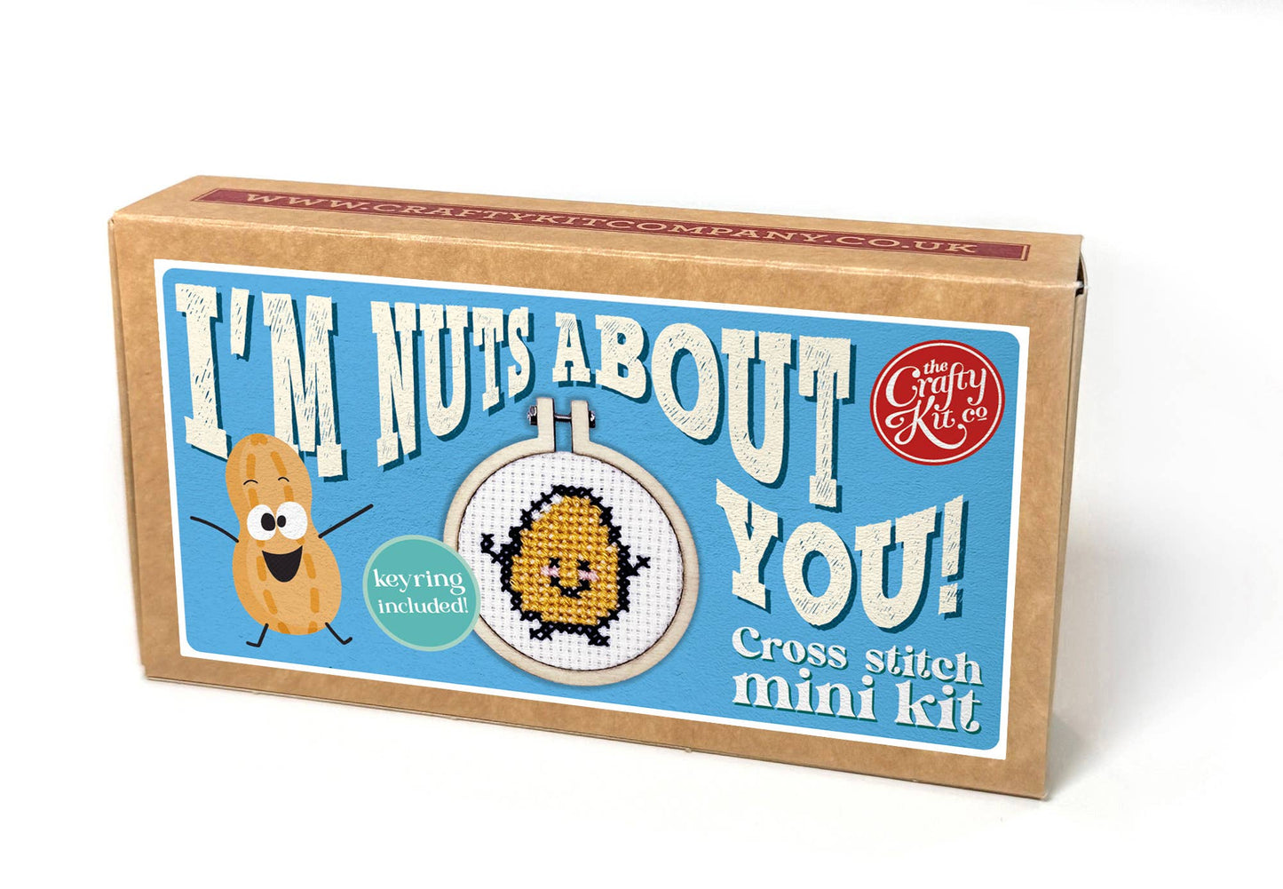 'I'm Nuts About You!' Mini Matchbox Cross Stitch Kit