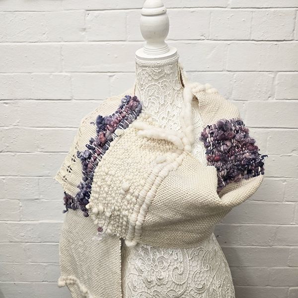 Wearable Art - Jewel Scarf - Amethyst image
