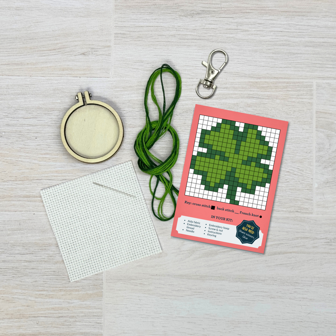 'Good Luck!' Mini Matchbox Cross Stitch Kit