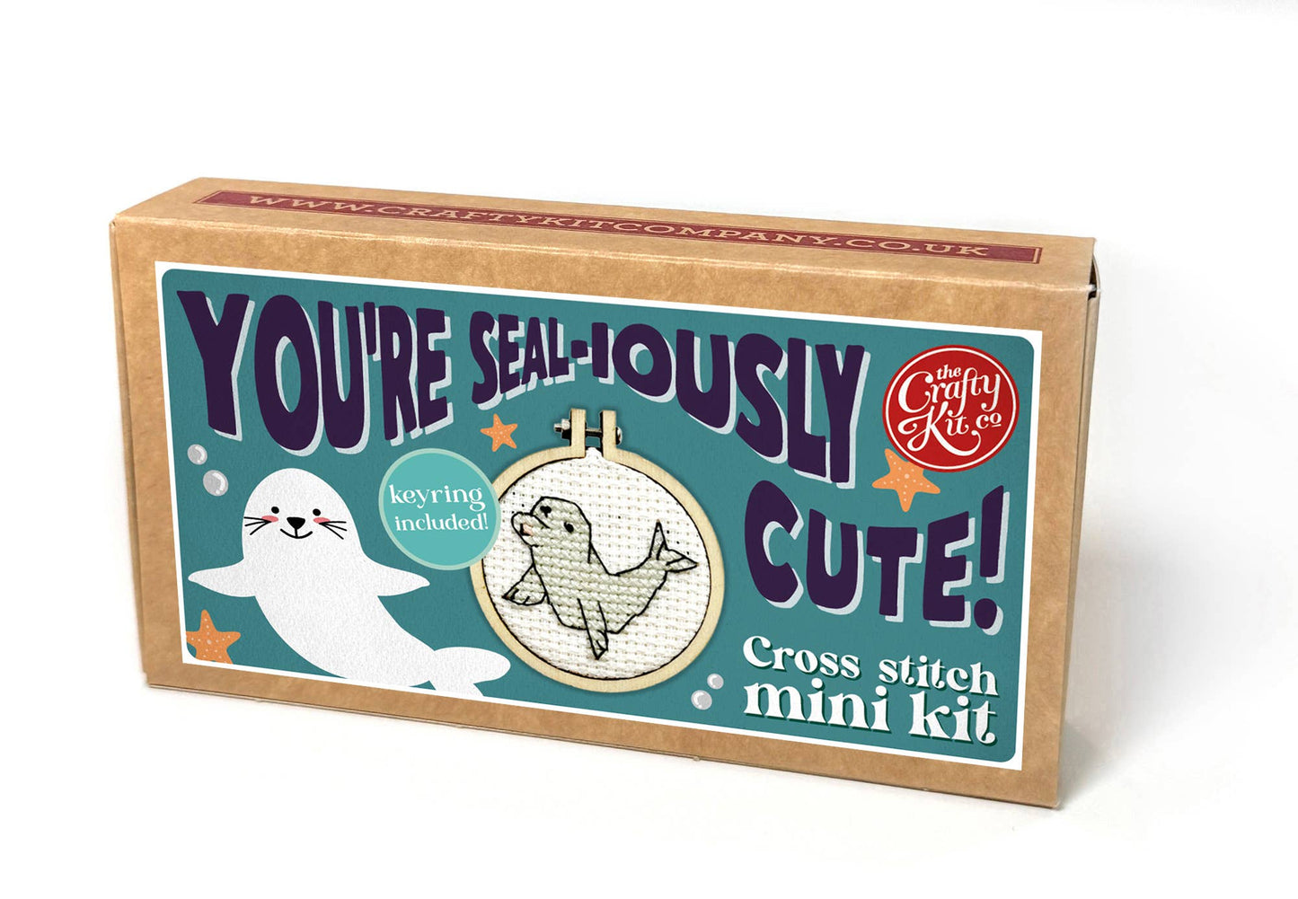 You're Seal-iously Cute! Mini Matchbox Cross Stitch Kit (with keyring)