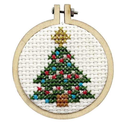 Christmas Tree Mini Matchbox Christmas Cross Stitch Kit