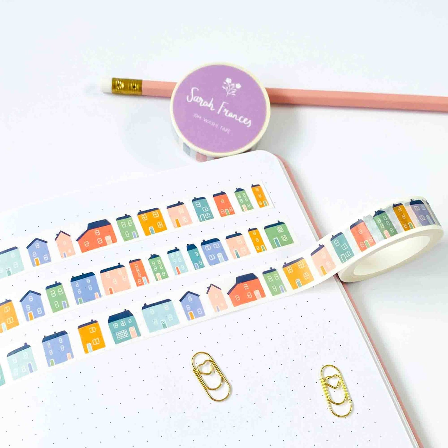 Coastal Houses Washi Tape