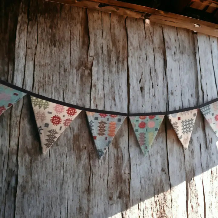 Bunting - Multi Rainbow Welsh Tapestry Blanket Design