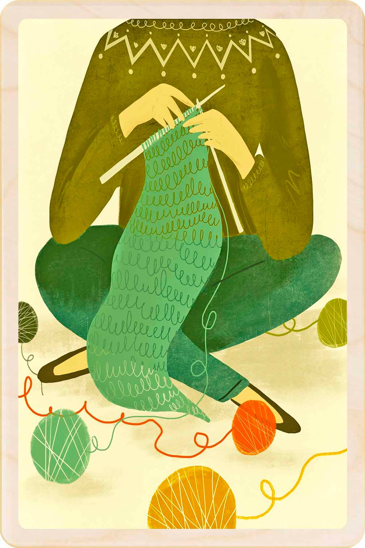 Knitting - Eco-friendly cards & magnets