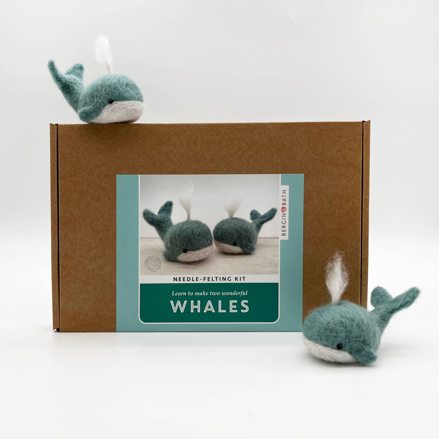 Needle Felting Kit, Whales