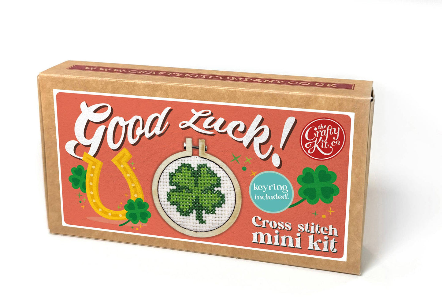 'Good Luck!' Mini Matchbox Cross Stitch Kit