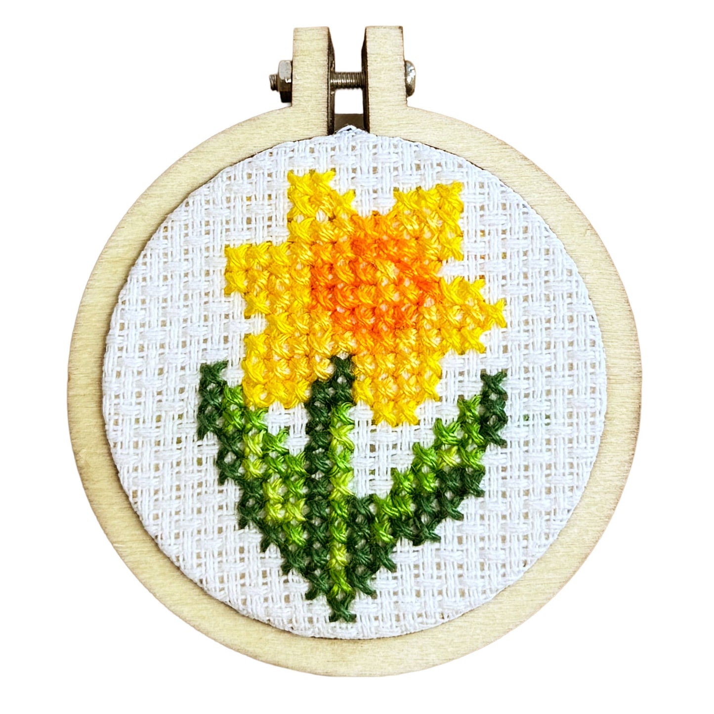 You Brighten My Day! Mini Matchbox Cross Stitch Kit (with keyring)