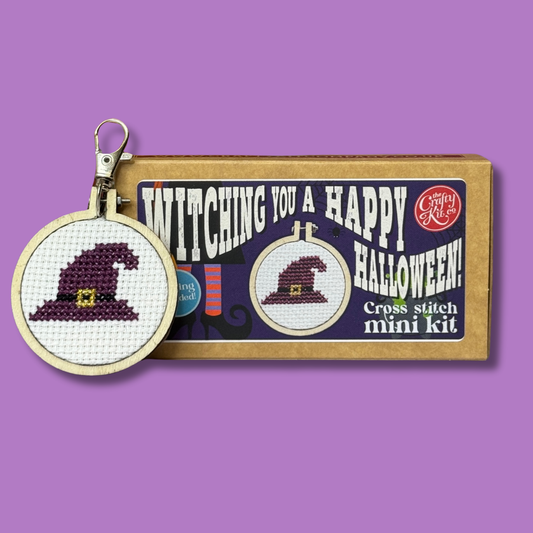 'Witching a Happy Halloween' Mini Matchbox Cross Stitch Kit