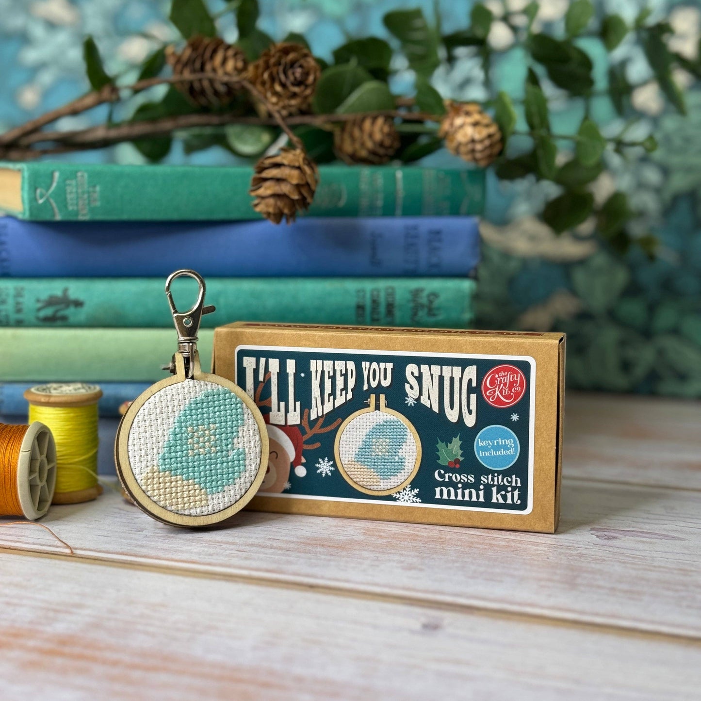 Mitten Mini Matchbox Christmas Cross Stitch Kit