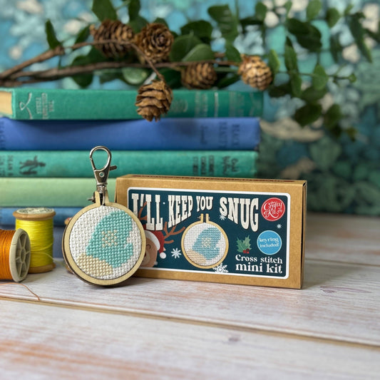 Mitten Mini Matchbox Christmas Cross Stitch Kit