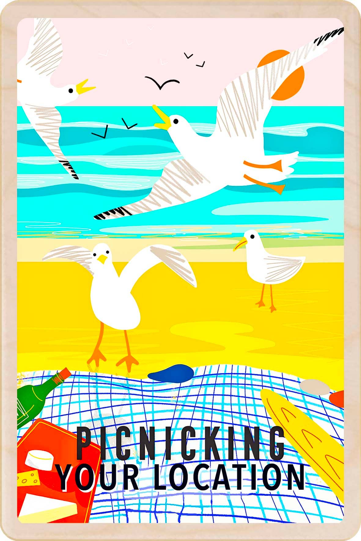 Picnicking - Eco-friendly magnet
