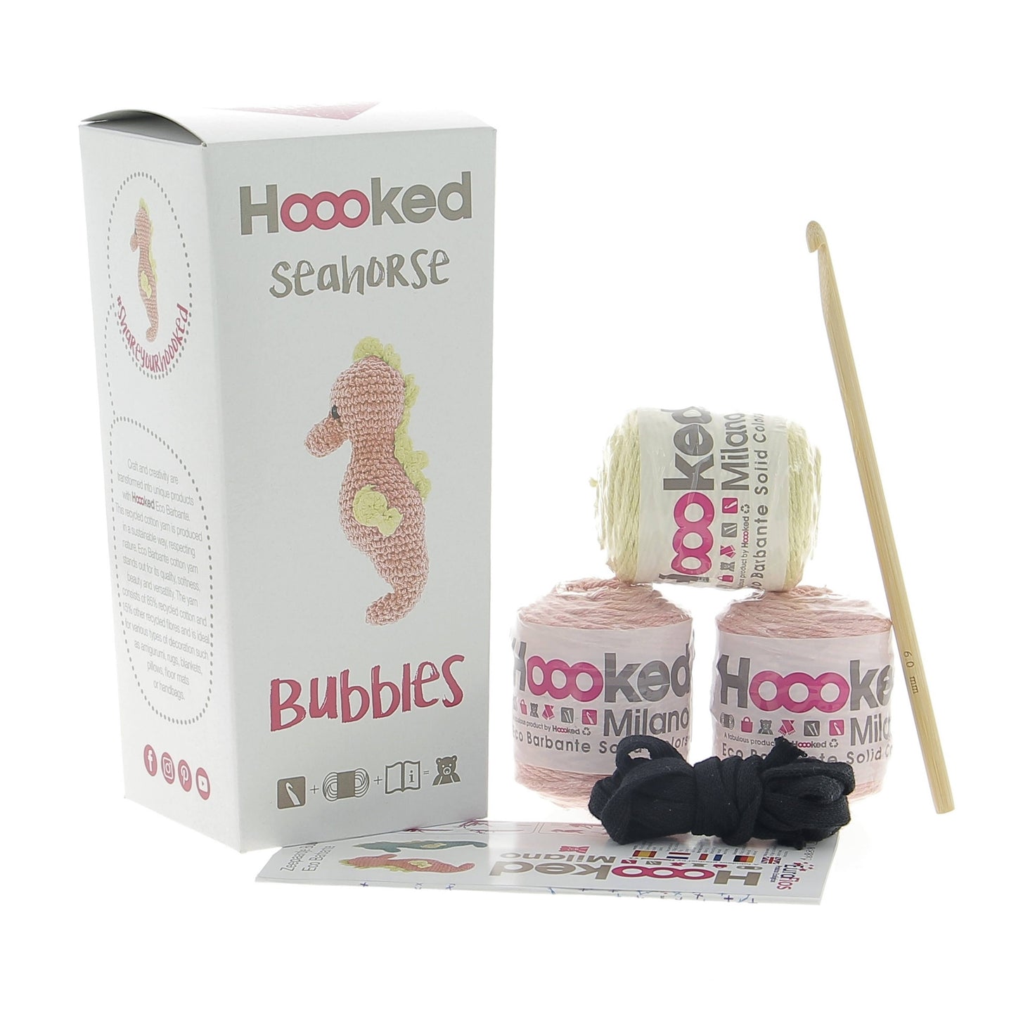 Hoooked - DIY Crochet Kit Bubbles the Seahorse
