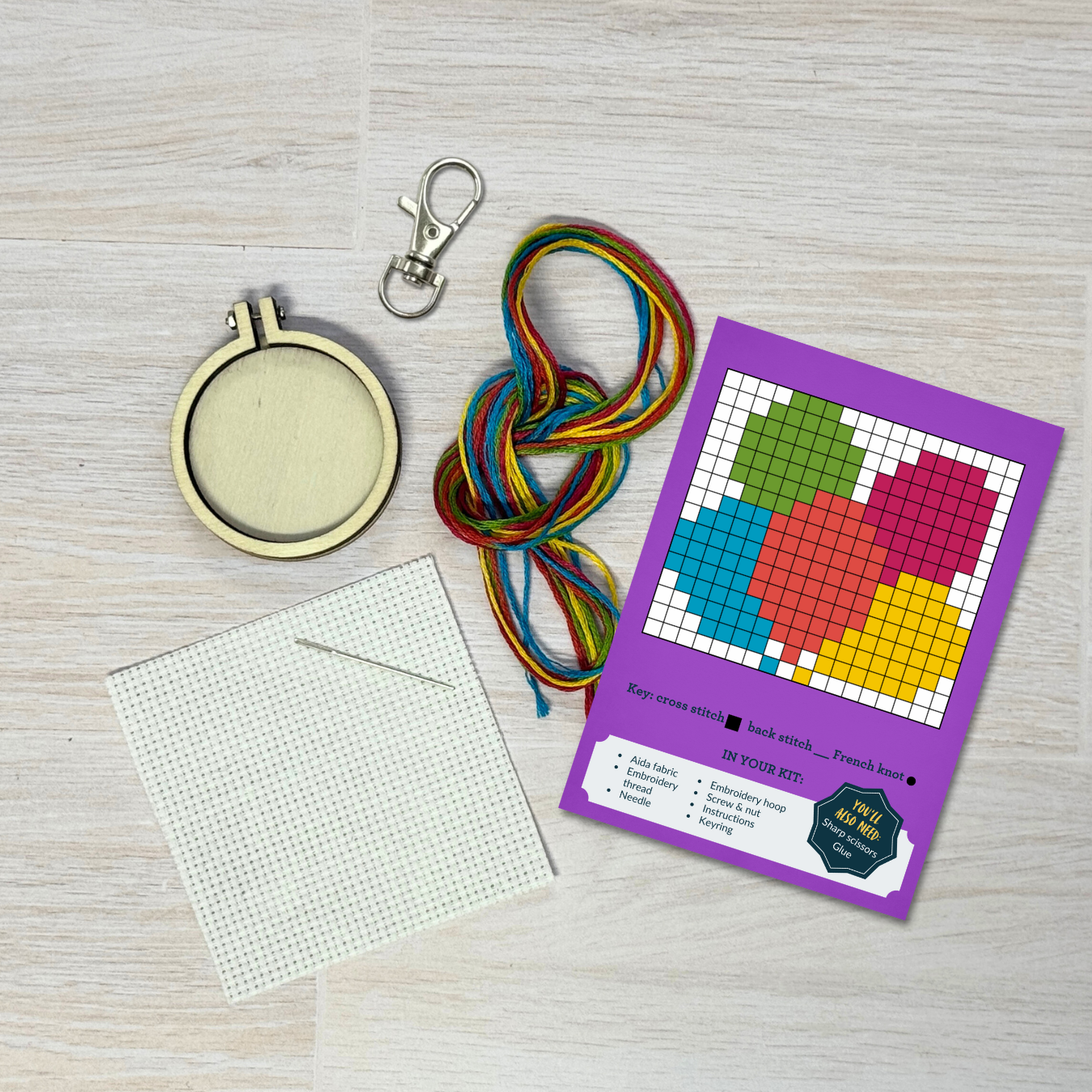 'Happy Birthday!' Mini Matchbox Cross Stitch Kit