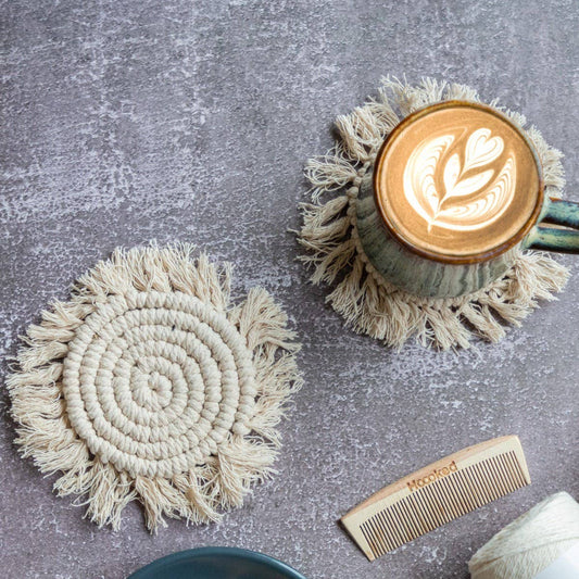 Hoooked - DIY Macramé Kit Guscio Coasters