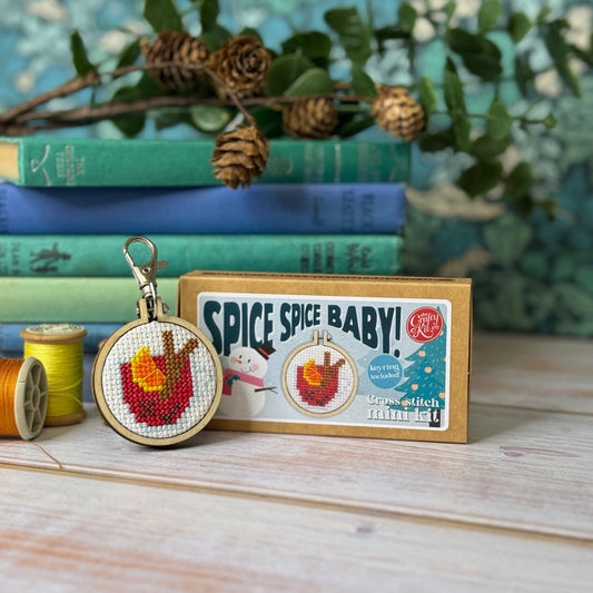 Mulled Wine Mini Matchbox Christmas Cross Stitch Kit
