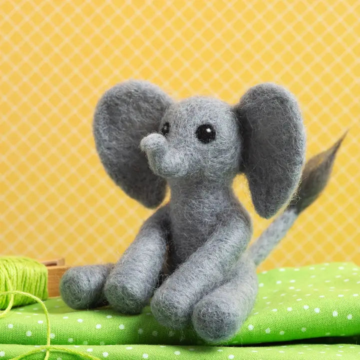 Baby Elephant Mini Needle Felting Kit