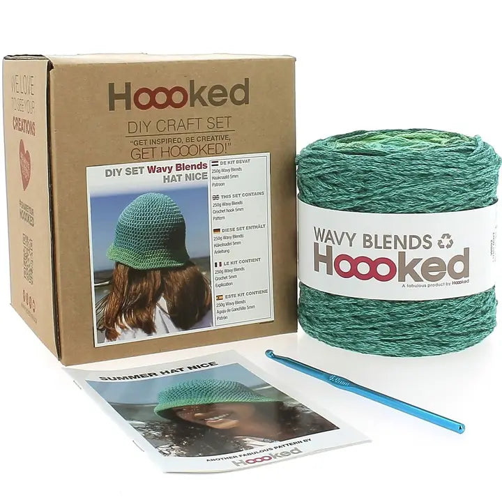 Hoooked - DIY Crochet Kit Nice Summer Hat