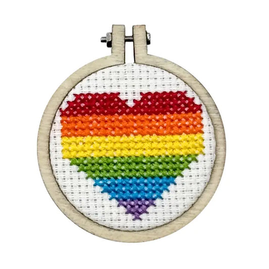 No Labels. Just Love! Cross Stitch Mini Kit (with keyring)