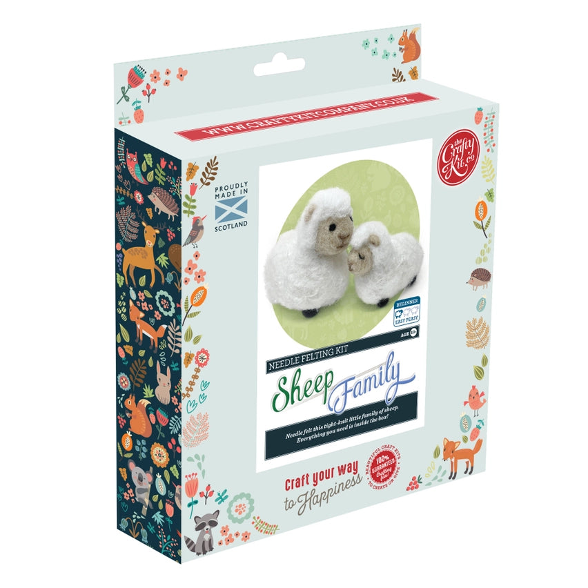 Sheep Family Needle Felting Kit