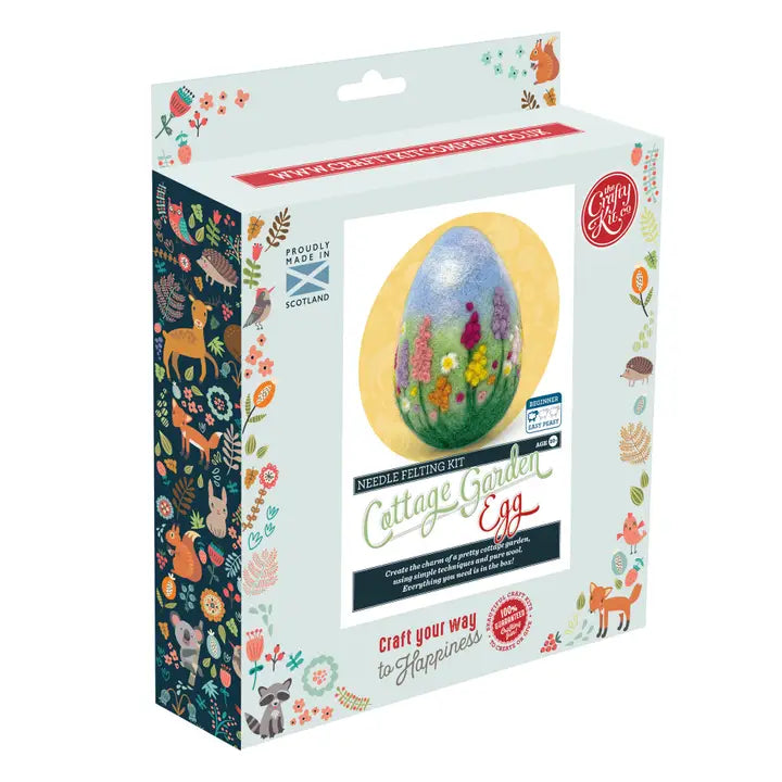 Cottage Garden Egg Needle Felting Kit
