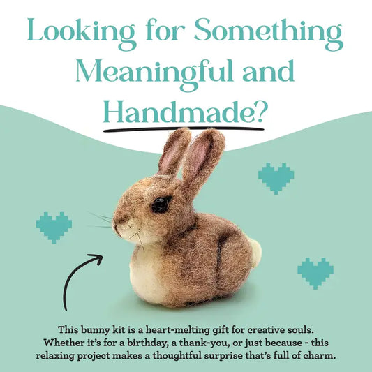 Baby Bunny Needle Felting Kit