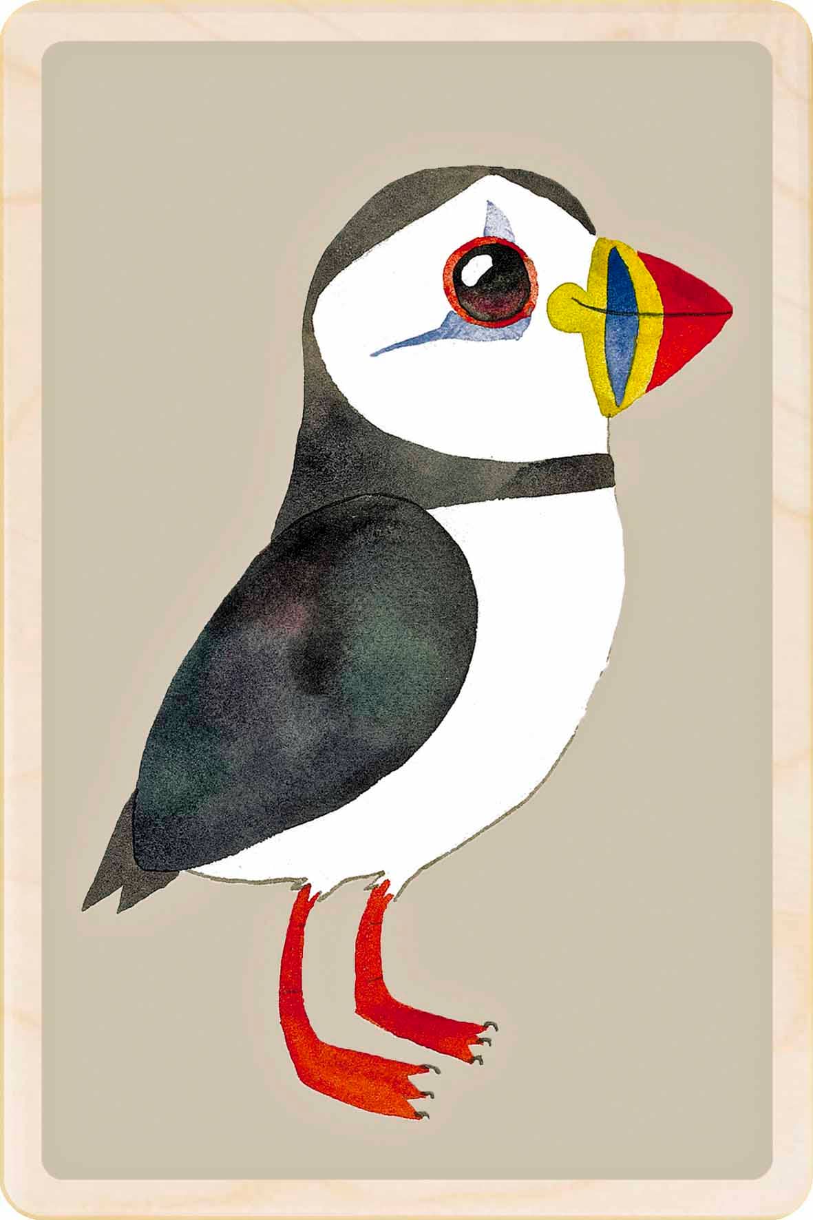 Puffin (Matt Sewell's Birds) - Eco-friendly magnet