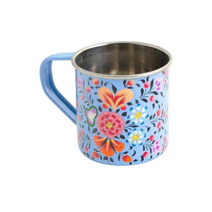 Ketaki Hand Painted Enamel Mug