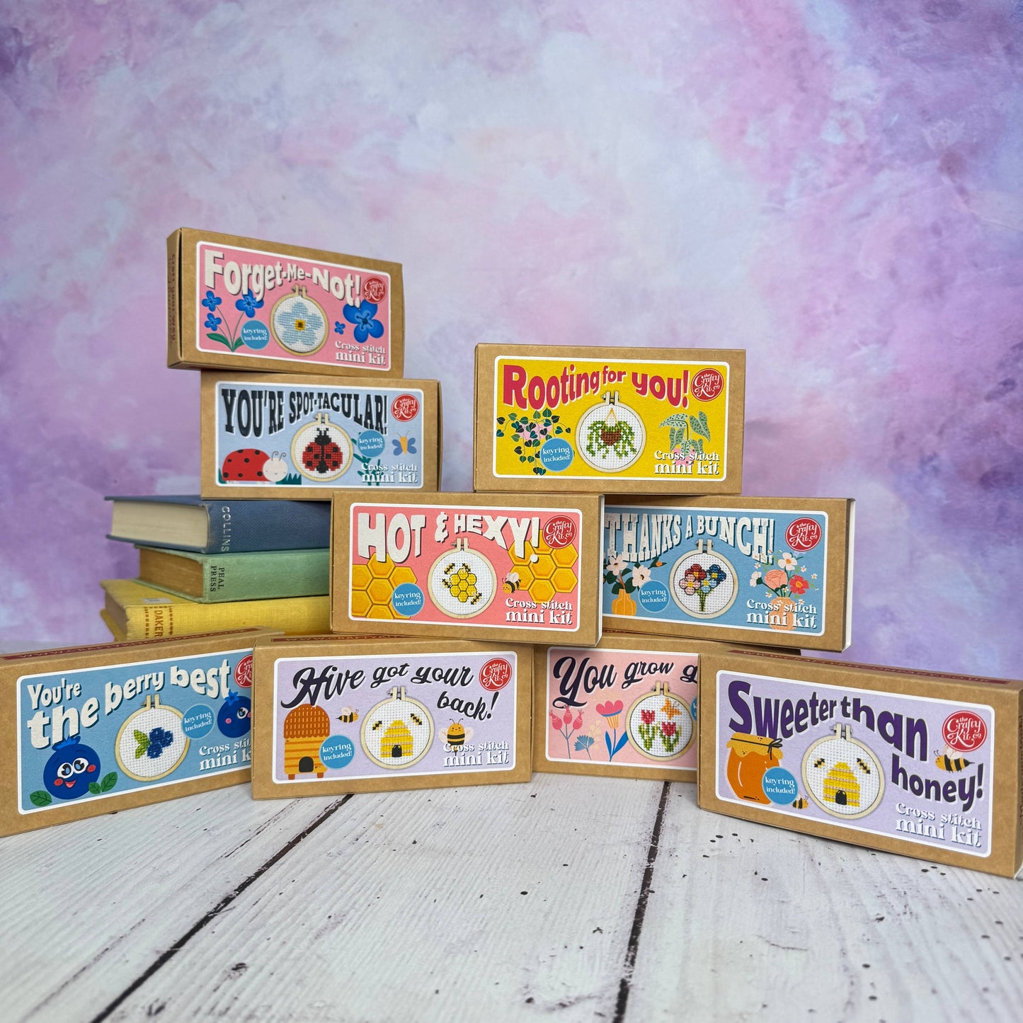 Forget-Me-Not! Mini Matchbox Cross Stitch Kit