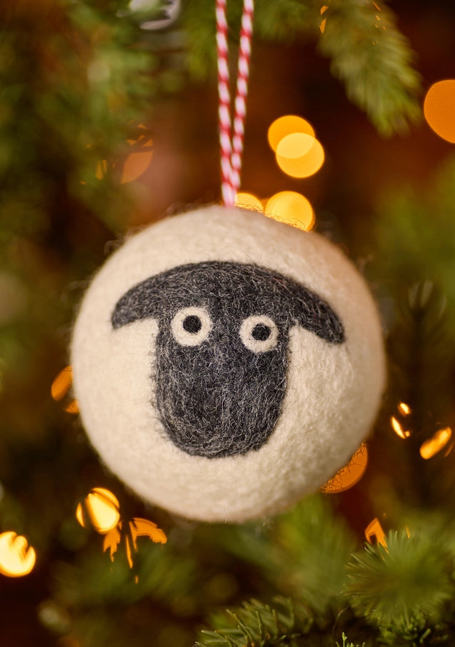 Felt Sheep Bauble