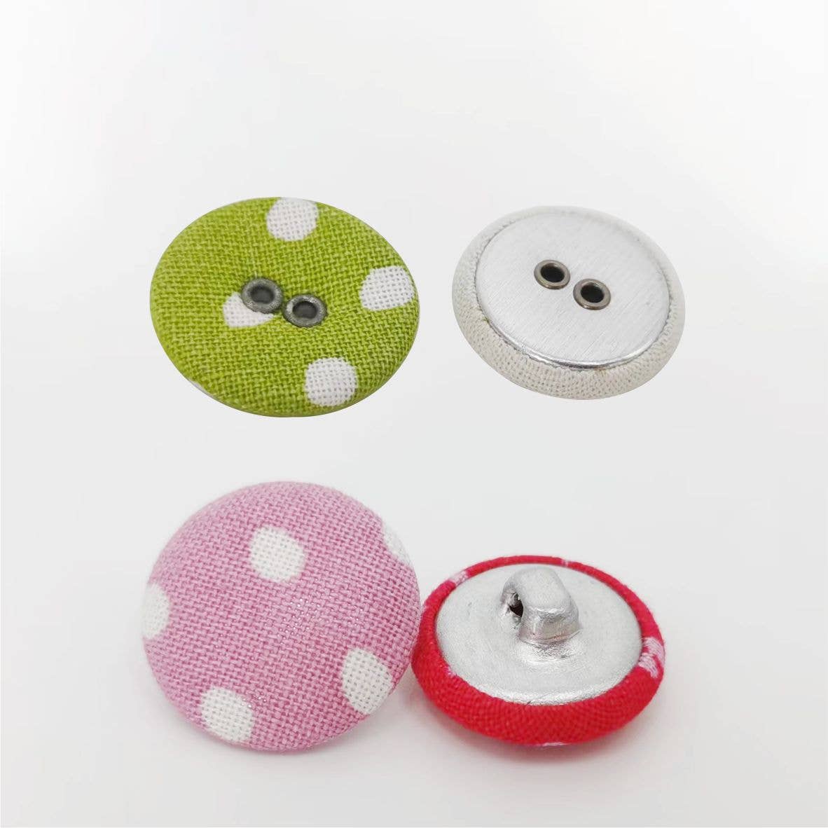 Darnn Fabric Craft Buttons, Pattern Cloth Covered Buttons